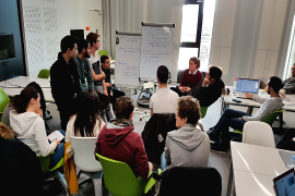 Group work in one of the active education rooms
